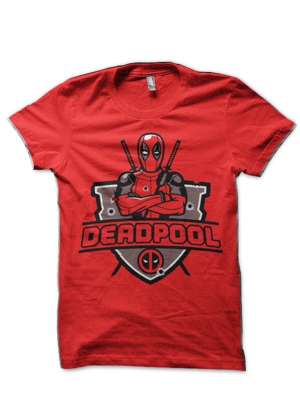 Deadpool Red T-Shirt Hoodie, Sweatshirt | PureTeeCo.com