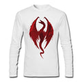 Dragon White Full Sleeve Tee Hoodie, Sweatshirt | PureTeeCo.com