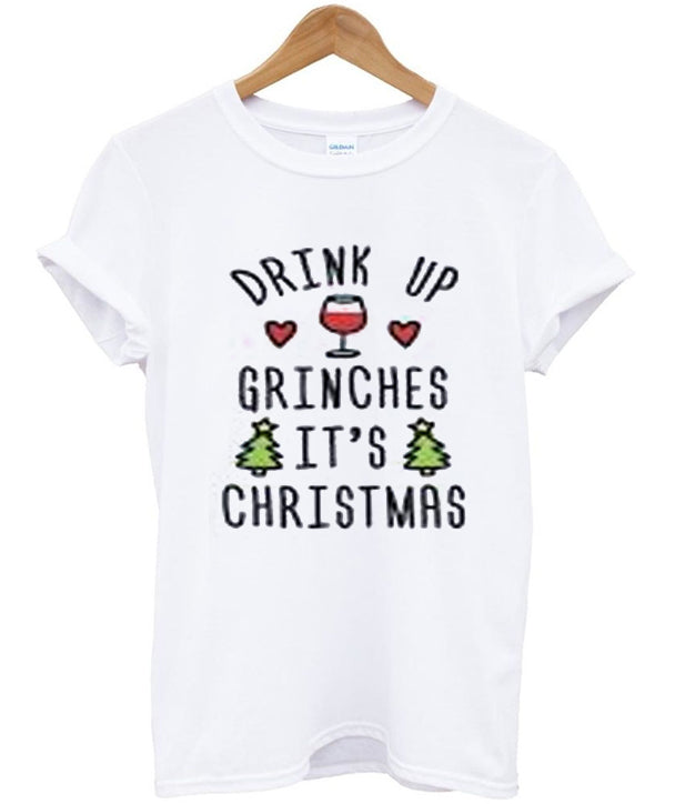drink up grinches it’s christmas t-shirt Hoodie, Sweatshirt | PureTeeCo.com