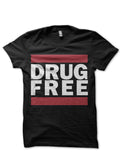Drug Free Black Tee Hoodie, Sweatshirt | PureTeeCo.com