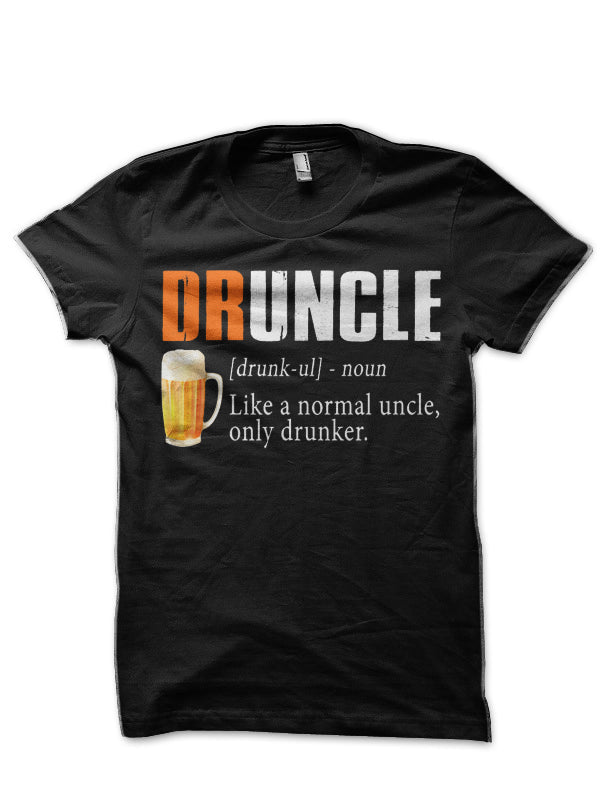 Definition Of Druncle Like A Normal Uncle Only Drunker T-Shirt Hoodie, Sweatshirt | PureTeeCo.com
