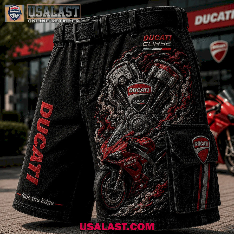 Ducati Corse Ride The Edge Men Cargo Short
