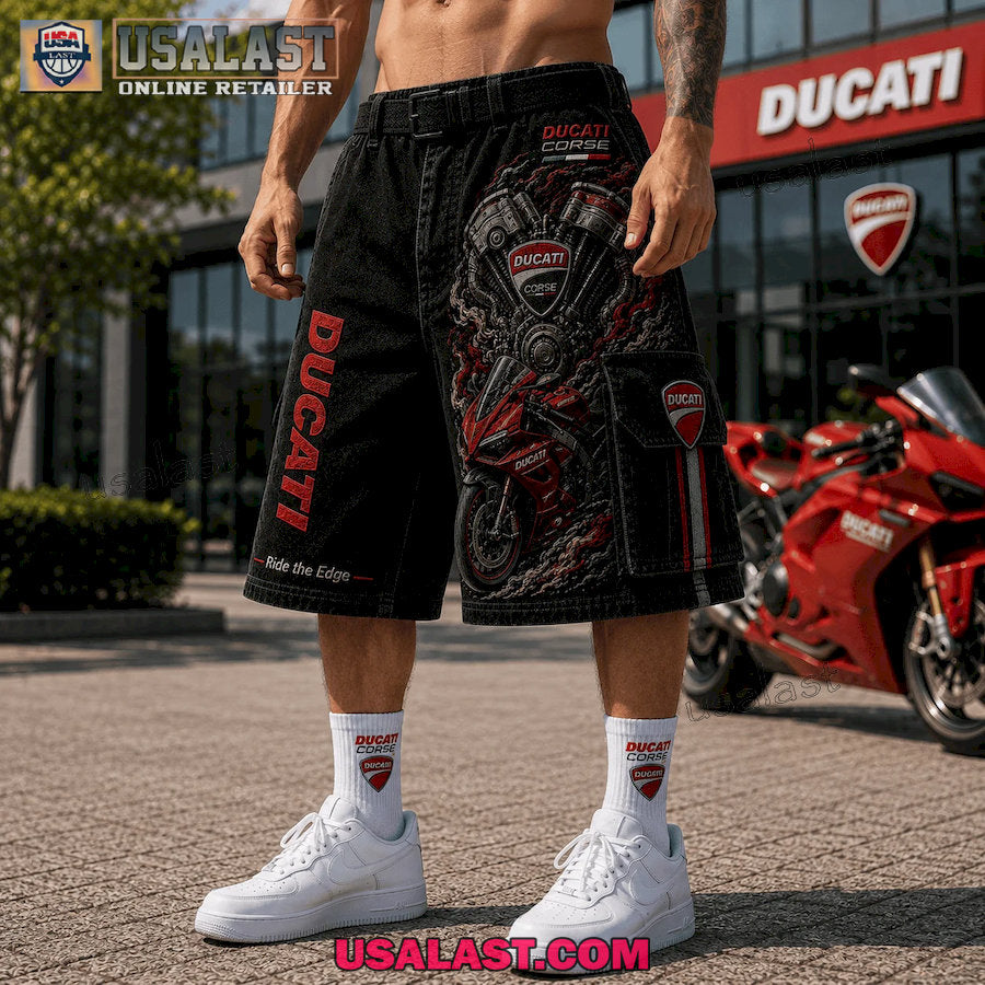 Ducati Corse Ride The Edge Men Cargo Short
