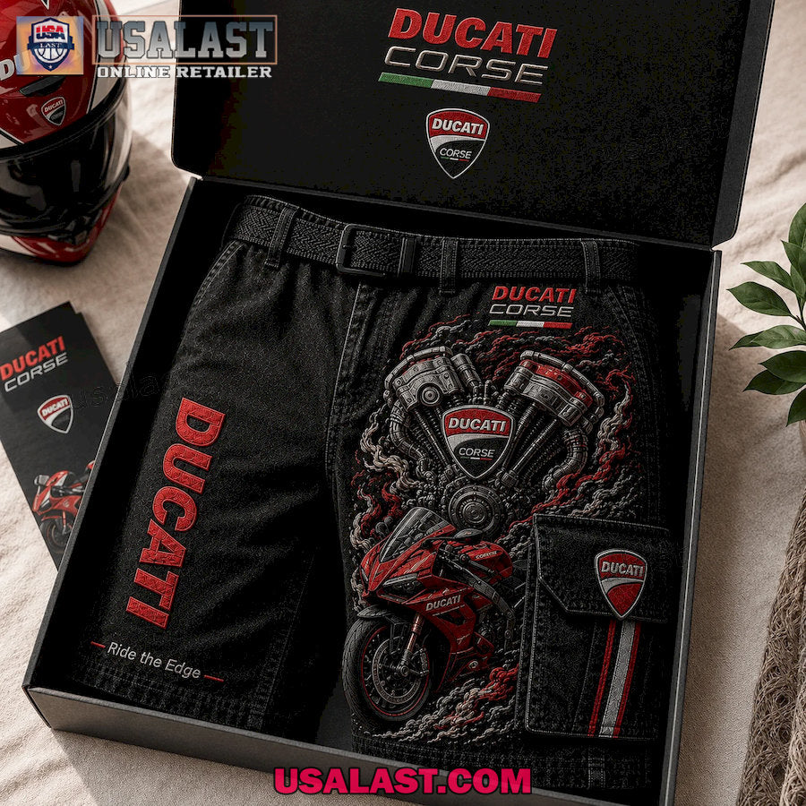 Ducati Corse Ride The Edge Men Cargo Short