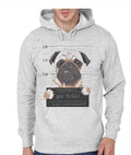 Bad Puggy Grey Hoodie T-Shirts, Sweatshirt | PureTeeCo.com