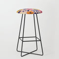 Funny sunny floral pattern Stool Gallery Image 1