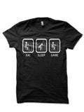Eat, Sleep, Game Black T-Shirt Hoodie, Sweatshirt | PureTeeCo.com