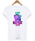 eat sleep spin repeat t-shirt Hoodie, Sweatshirt | PureTeeCo.com