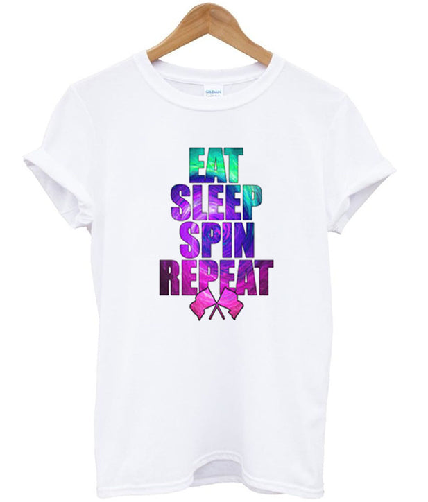 eat sleep spin repeat t-shirt Hoodie, Sweatshirt | PureTeeCo.com
