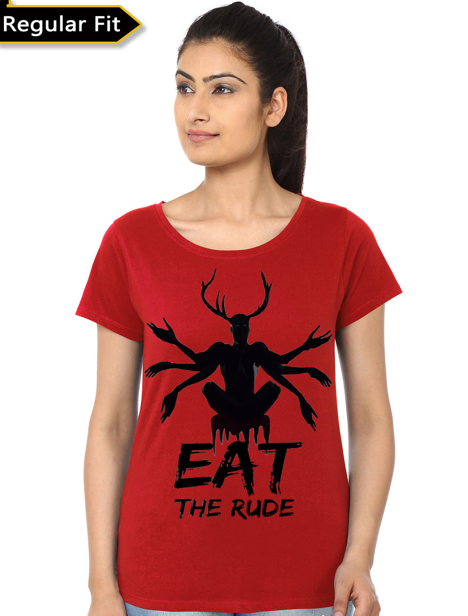 Hannibal Eat The Rude Girlâ€™s Red T-Shirt Hoodie, Sweatshirt | PureTeeCo.com