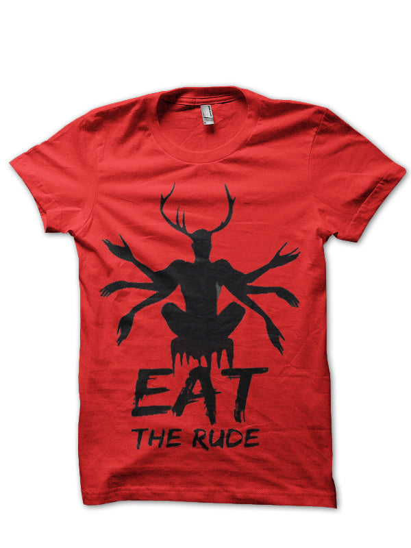 Eat The Rude Red T-Shirt Hoodie, Sweatshirt | PureTeeCo.com
