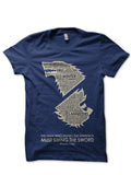 Eddard Stark Navy Blue Tee Hoodie, Sweatshirt | PureTeeCo.com