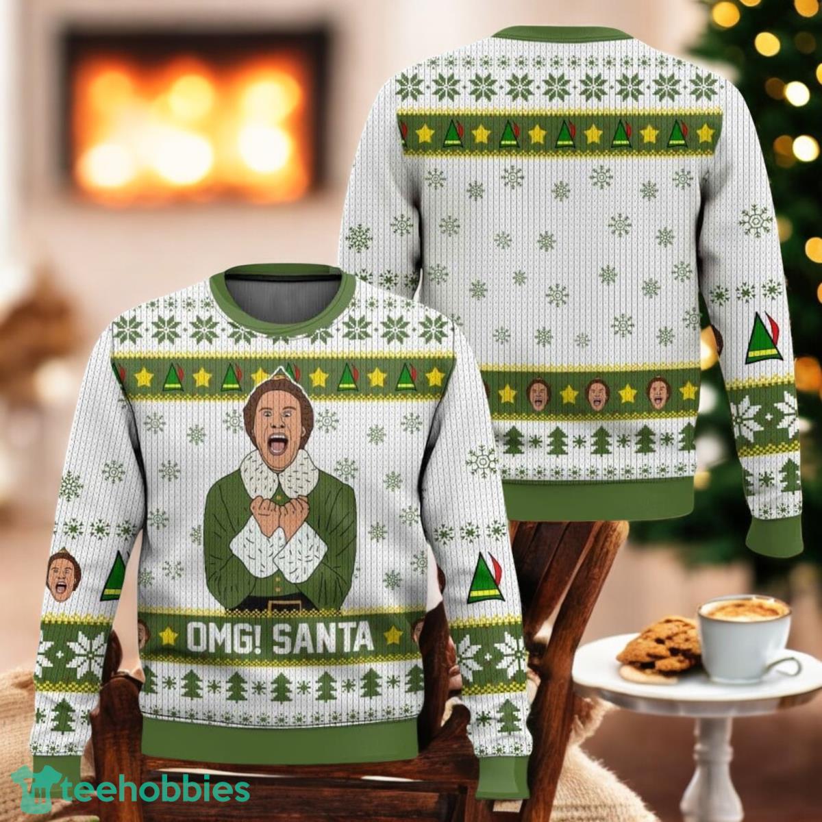 Elf Buddy Christmas Ugly Sweater Santa I Know Him Holiday Sweater