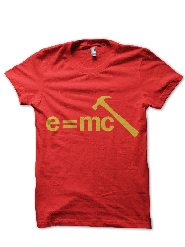 E = mc Red Tee Hoodie, Sweatshirt | PureTeeCo.com