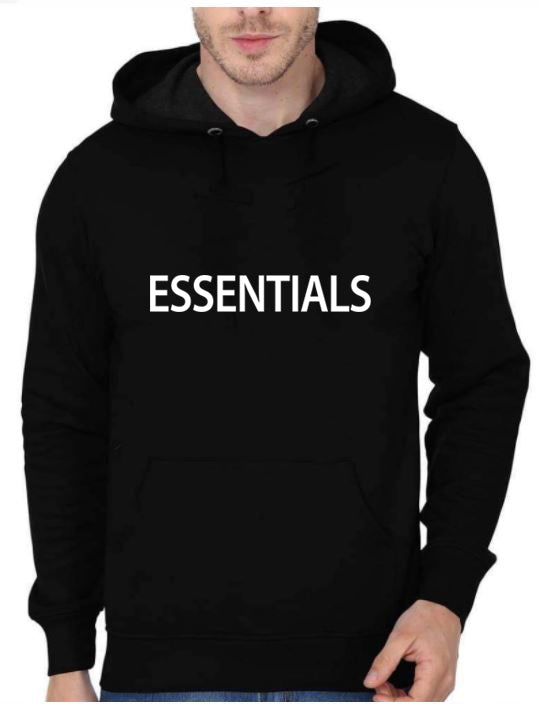 Essentials Black Hoodie T-Shirts, Sweatshirt | PureTeeCo.com