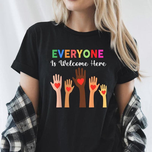 everyone is welcome here svg png, everyone is welcome here poster, everyone is welcome here print, everyone is welcome here sign