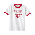 everyone loves a canadian girl ringer tshirt Hoodie, Sweatshirt | PureTeeCo.com
