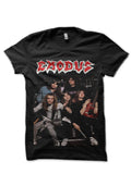 Exodus Half Sleeve Black T-Shirt Hoodie, Sweatshirt | PureTeeCo.com