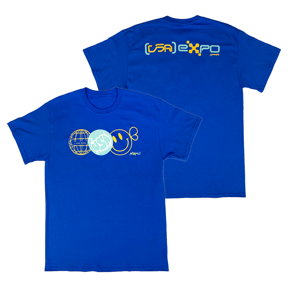 Expo T-Shirt - Neon Blue Hoodie, Sweatshirt | PureTeeCo.com (Image 1)