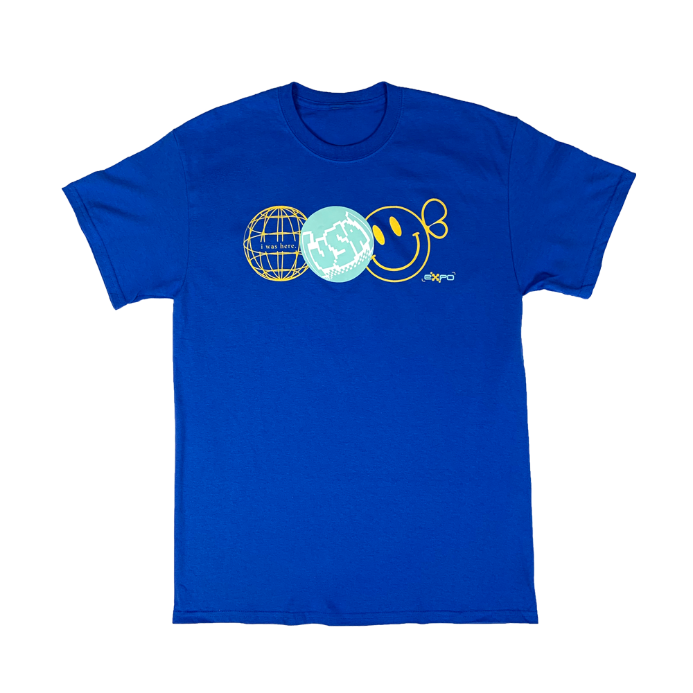Expo T-Shirt - Neon Blue Hoodie, Sweatshirt | PureTeeCo.com (Image 2)