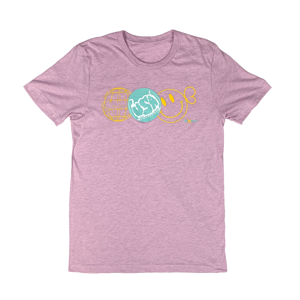 Expo T-Shirt - Heather Prism Lilac Hoodie, Sweatshirt | PureTeeCo.com (Image 2)