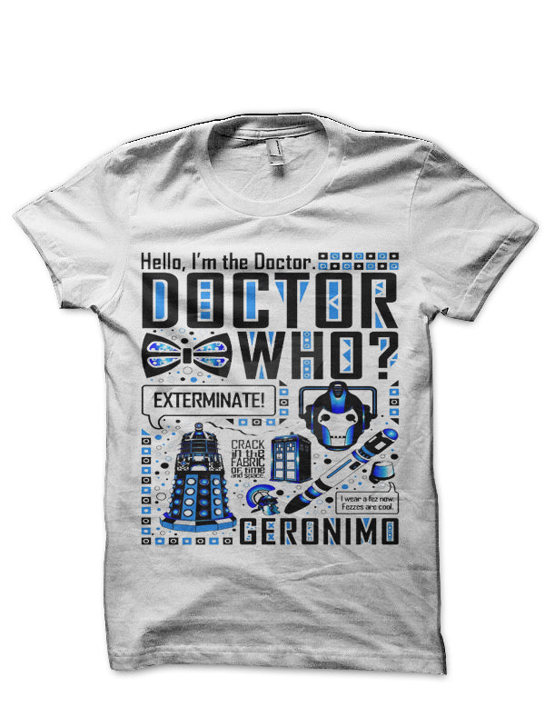 Doctor Who White T-Shirt Style002 Hoodie, Sweatshirt | PureTeeCo.com