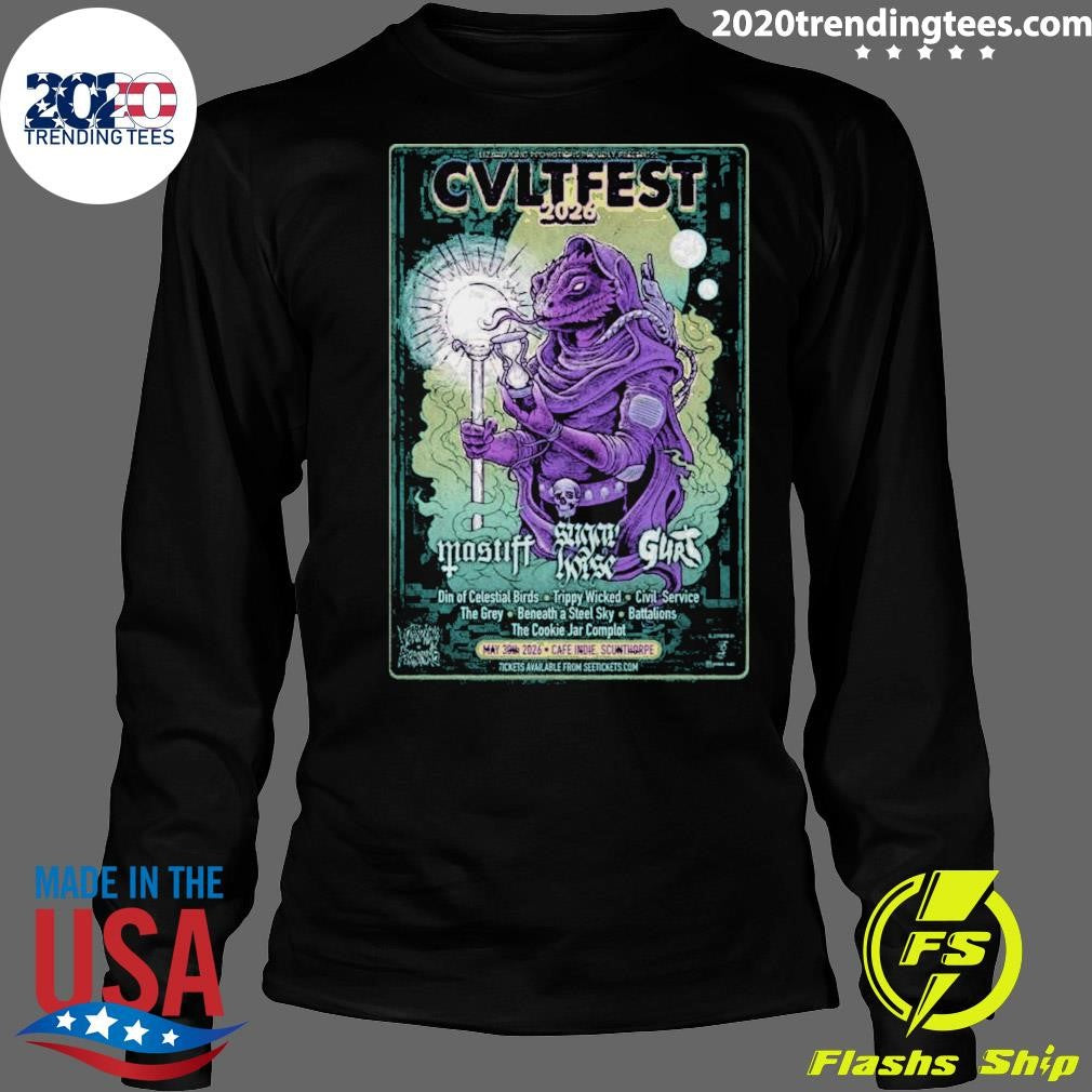 CVLt fest 2026 Din Of Celestial Birds Scunthorpe Café Independent, UK May 30 2026 Tour Shirt