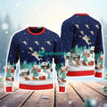 F-22 Raptor Us Air Force Christmas Ugly Sweater Meaningful Gift For Aviation Fans