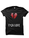 F*ck Love Black Half Sleeve T-Shirt Hoodie, Sweatshirt | PureTeeCo.com