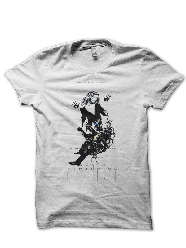 Death Stranding Half Sleeve White T-Shirt Hoodie, Sweatshirt | PureTeeCo.com