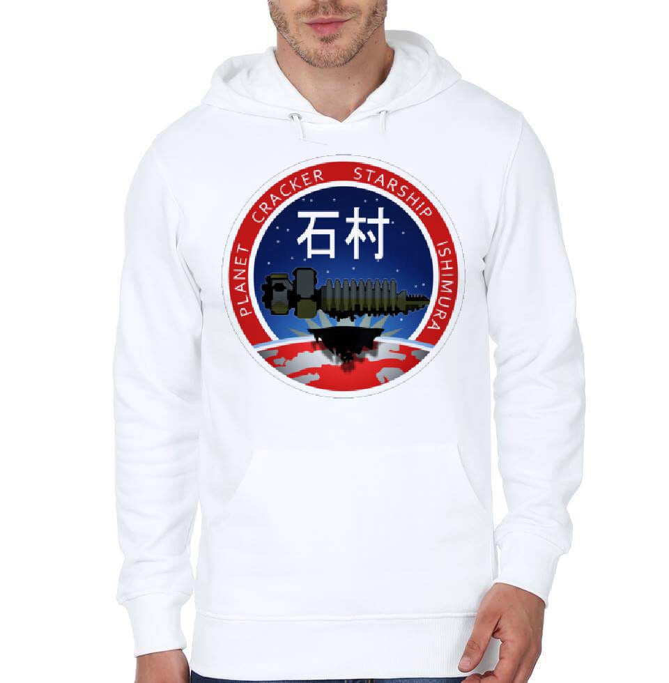 Planet Cracker Starship Ishimura White Hoodie T-Shirts, Sweatshirt | PureTeeCo.com