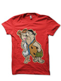 Flintstones Red Tee Hoodie, Sweatshirt | PureTeeCo.com