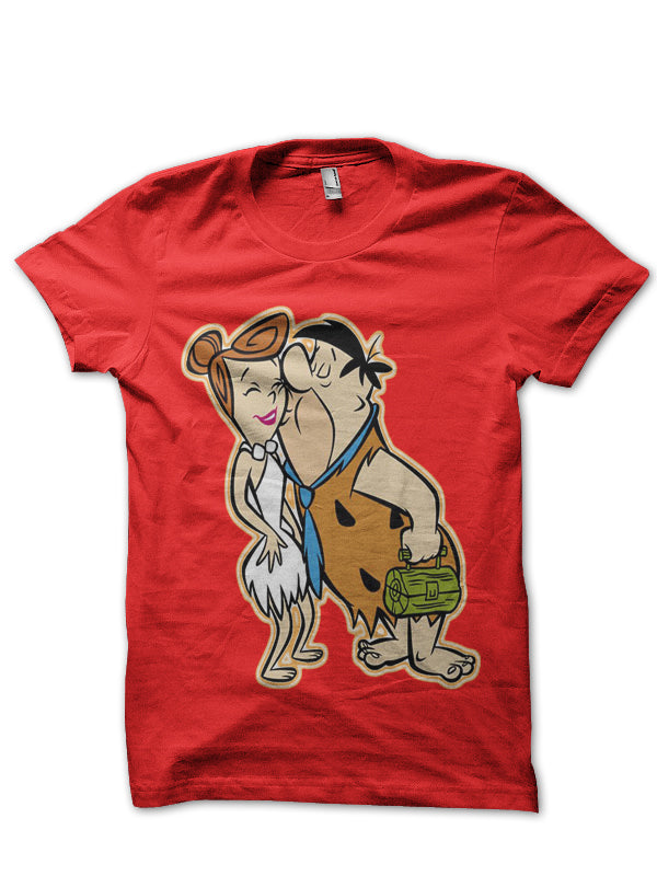 Flintstones Red Tee Hoodie, Sweatshirt | PureTeeCo.com