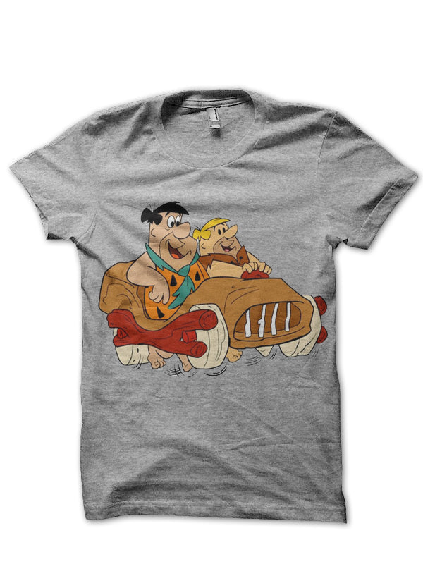 Flintstones Grey Tee Hoodie, Sweatshirt | PureTeeCo.com