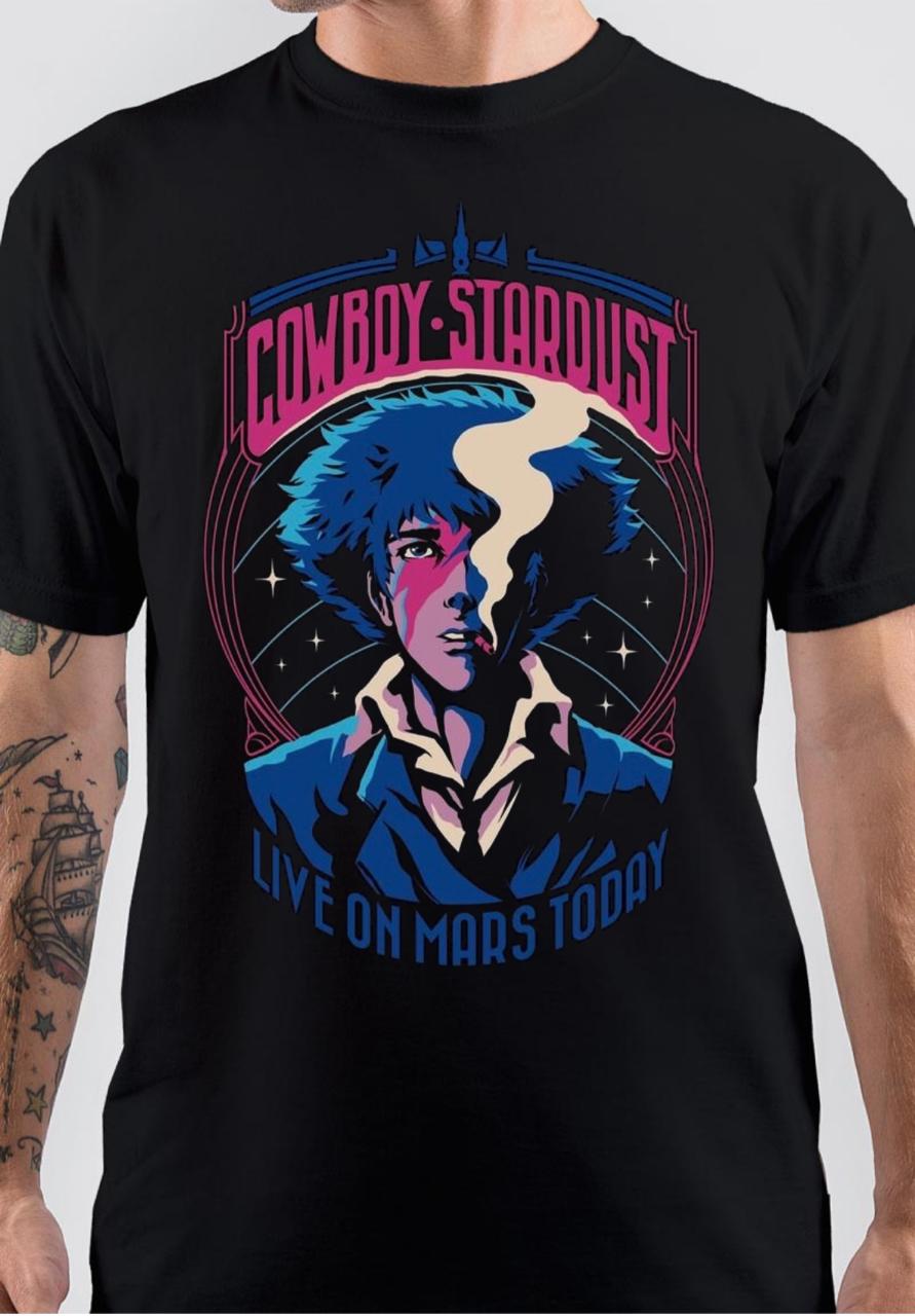 Cowboy Stardust Black T-Shirt Hoodie, Sweatshirt | PureTeeCo.com