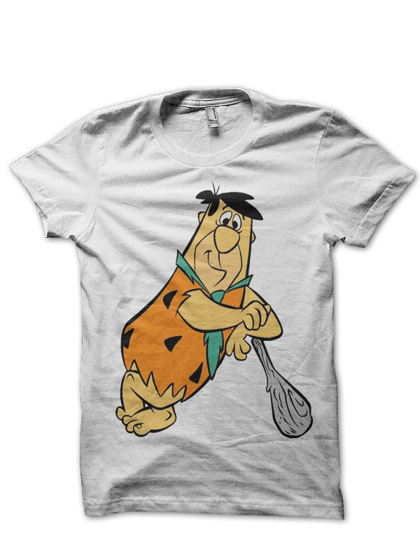 Flintstones White Tee Hoodie, Sweatshirt | PureTeeCo.com