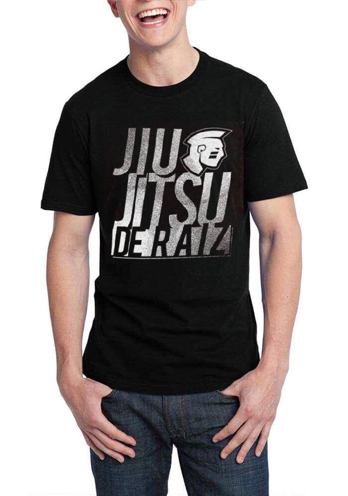 Jiu Jitsu De Raiz Half Sleeve Black T-Shirt Hoodie, Sweatshirt | PureTeeCo.com