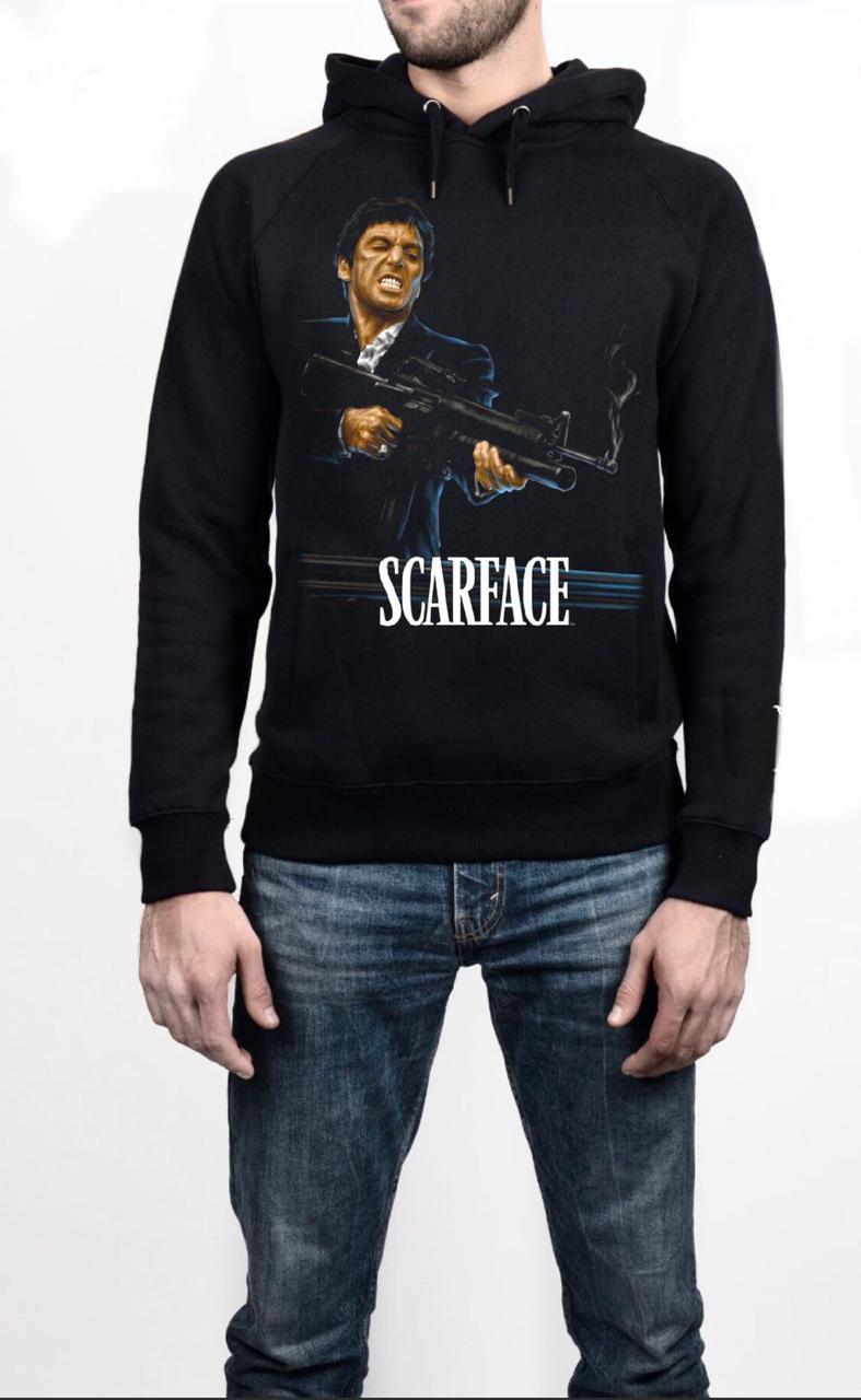Scarface Black Hoodie T-Shirts, Sweatshirt | PureTeeCo.com