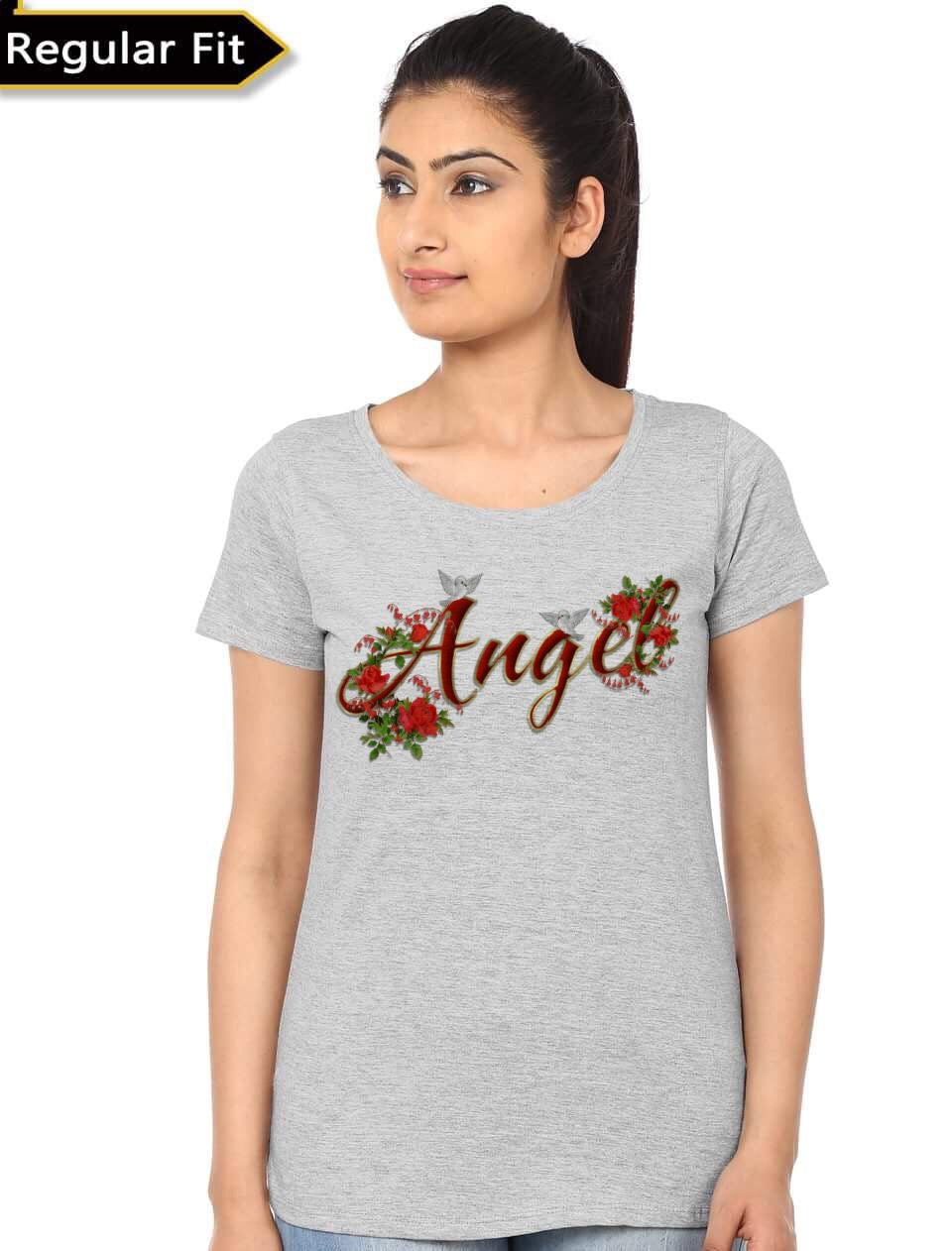 Angel Grey T-Shirt Hoodie, Sweatshirt | PureTeeCo.com