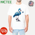 Women’s Pearl Necklace Canvas Shoes Flamingo Print T-Shirt