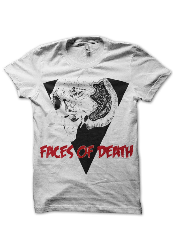 Faces Of Death White Half Sleeve T-Shirt Hoodie, Sweatshirt | PureTeeCo.com
