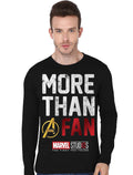 More Than Avenger Fan Black Full Sleeve T-Shirt Hoodie, Sweatshirt | PureTeeCo.com