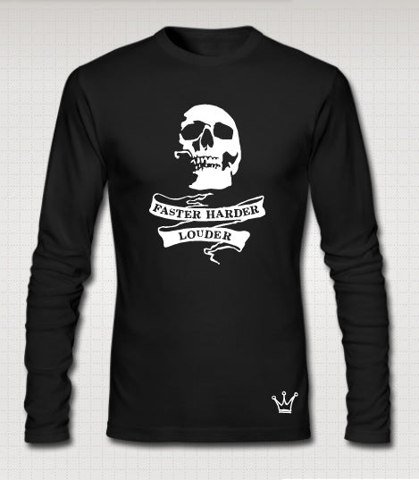 Faster Skull Full Sleeves T-Shirts, Hoodie, Sweatshirt | PureTeeCo.com