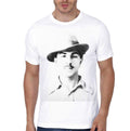 Bhagat Singh White Half Sleeve T-Shirt Hoodie, Sweatshirt | PureTeeCo.com