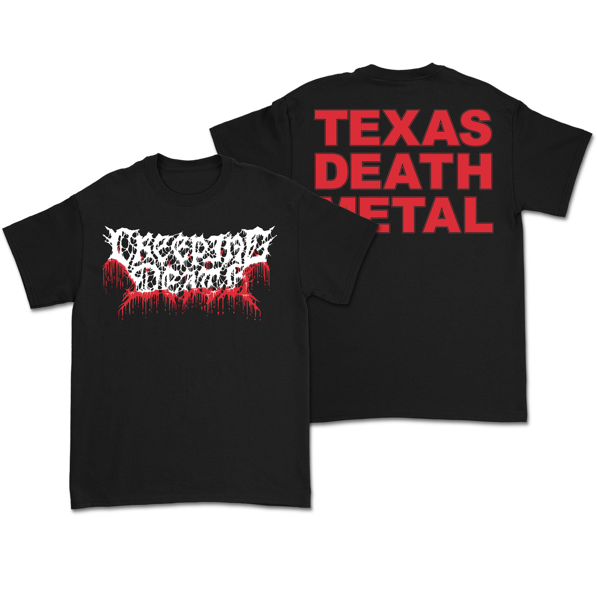 Creeping Death - Bloody TDM Logo T-Shirt Hoodie, Sweatshirt | PureTeeCo.com (Image 1)