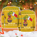 Fc Barcelona Grinch Hand Ugly Christmas Sweater 3D