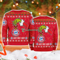 Fc Bayern München Grinch Hand Ugly Christmas Sweater 3D