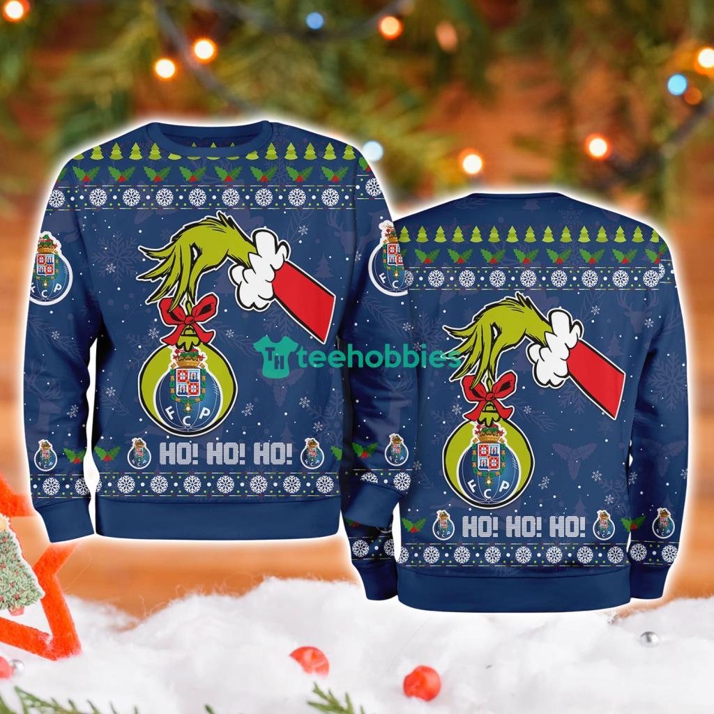 Fc Porto Grinch Hand Ugly Christmas Sweater 3D