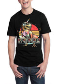 Unicornasaurus Rex In A Field Of Unicorns Black Half Sleeve T-Shirts, Hoodie, Sweatshirt | PureTeeCo.com