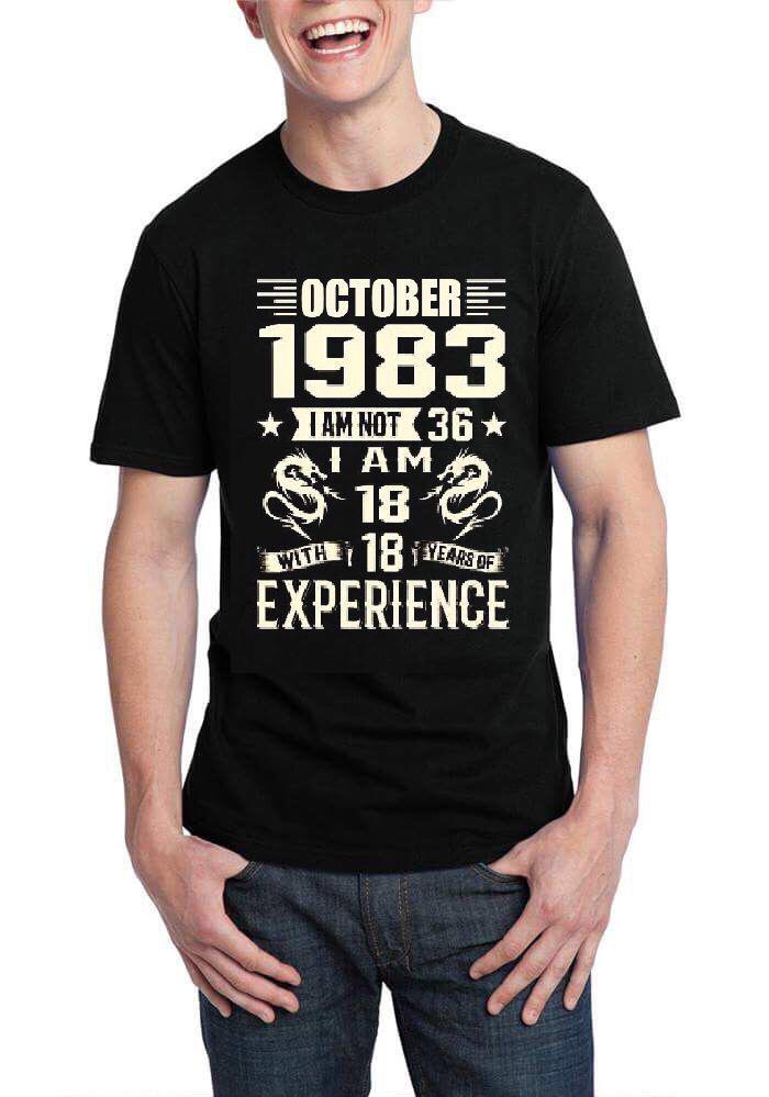 October 1983 Black T-Shirt Hoodie, Sweatshirt | PureTeeCo.com